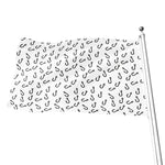 Fish Hook Pattern Print Flag