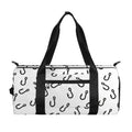 Fish Hook Pattern Print Gym Bag