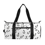 Fish Hook Pattern Print Gym Bag