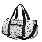 Fish Hook Pattern Print Gym Bag