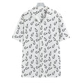 Fish Hook Pattern Print Hawaiian Shirt