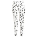 Fish Hook Pattern Print High-Waisted Pocket Leggings