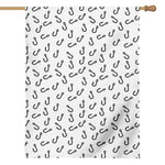 Fish Hook Pattern Print House Flag