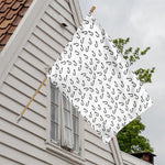 Fish Hook Pattern Print House Flag