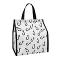 Fish Hook Pattern Print Insulated Lunch Tote