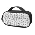Fish Hook Pattern Print Portable Cooler Travel Case