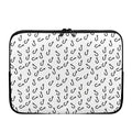 Fish Hook Pattern Print Laptop Sleeve