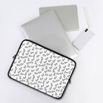 Fish Hook Pattern Print Laptop Sleeve