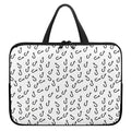 Fish Hook Pattern Print Laptop Sleeve With Handle