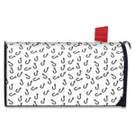 Fish Hook Pattern Print Mailbox Cover
