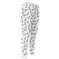 Fish Hook Pattern Print Men's Compression Pants