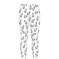 Fish Hook Pattern Print Men's Leggings