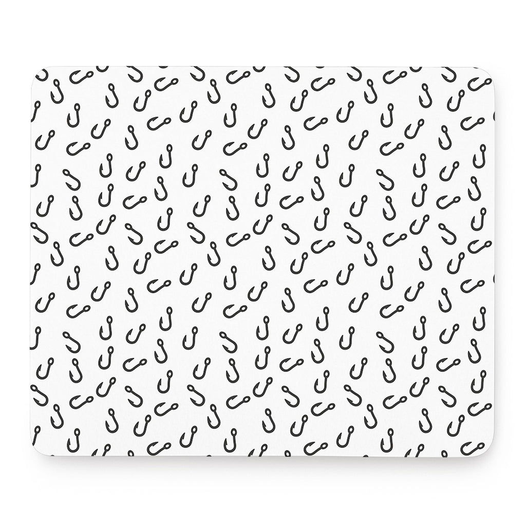 Fish Hook Pattern Print Mouse Pad