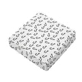 Fish Hook Pattern Print Outdoor Seat Cushion Cover