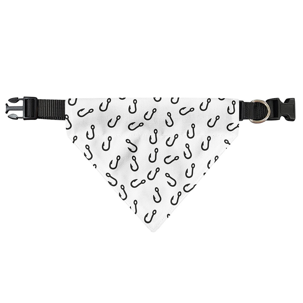 Fish Hook Pattern Print Over The Collar Dog Bandana