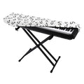 Fish Hook Pattern Print Piano Keyboard Cover