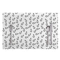 Fish Hook Pattern Print Placemat