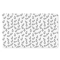 Fish Hook Pattern Print Polyester Doormat