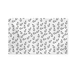 Fish Hook Pattern Print Polyester Flag