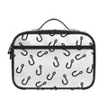 Fish Hook Pattern Print Portable Lunch Bag