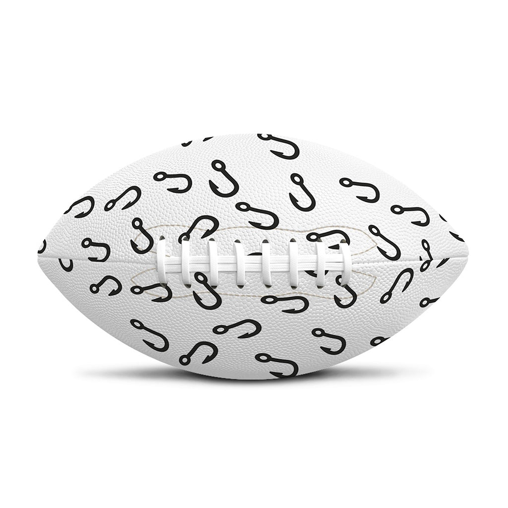 Fish Hook Pattern Print Rugby Ball