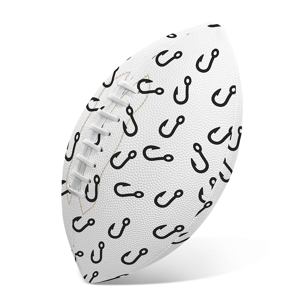 Fish Hook Pattern Print Rugby Ball