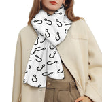 Fish Hook Pattern Print Scarf