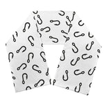 Fish Hook Pattern Print Scarf