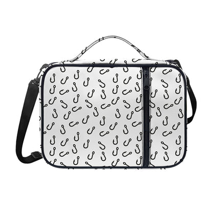 Fish Hook Pattern Print Shoulder Strap Bible Bag