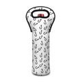 Fish Hook Pattern Print Single Neoprene Wine Tote
