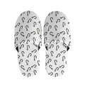 Fish Hook Pattern Print Slippers