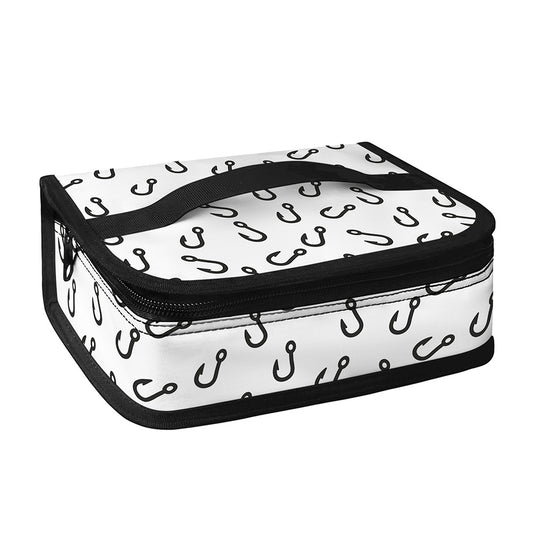 Fish Hook Pattern Print Small Lunch Bag