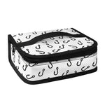 Fish Hook Pattern Print Small Lunch Bag