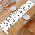 Fish Hook Pattern Print Table Runner