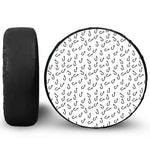 Fish Hook Pattern Print Tire Cover