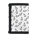 Fish Hook Pattern Print Trifold Wallet