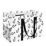 Fish Hook Pattern Print Utility Tote Bag