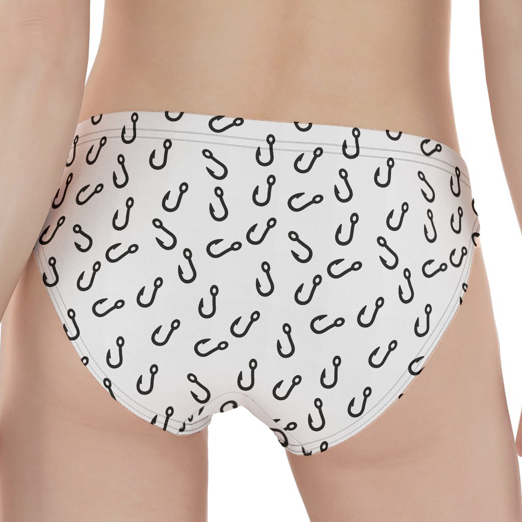 Fish Hook Pattern Print Women's Panties