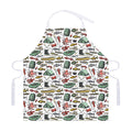 Fishing Equipment Pattern Print Adjustable Apron