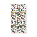 Fishing Equipment Pattern Print Baby Crib Sheet