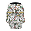 Fishing Equipment Pattern Print Baby Seat Cover
