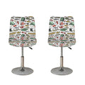Fishing Equipment Pattern Print Bar Stool Covers
