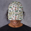 Fishing Equipment Pattern Print Baseball Cap