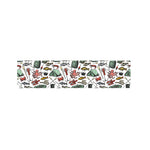 Fishing Equipment Pattern Print Bed Runner