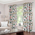 Fishing Equipment Pattern Print Dimout Grommet Curtains