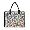 Fishing Equipment Pattern Print Canvas Tote Bag