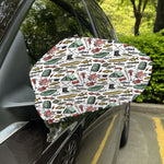 Fishing Equipment Pattern Print Car Side Mirror Covers