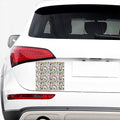 Fishing Equipment Pattern Print Car Sticker