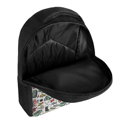 Fishing Equipment Pattern Print Casual Backpack