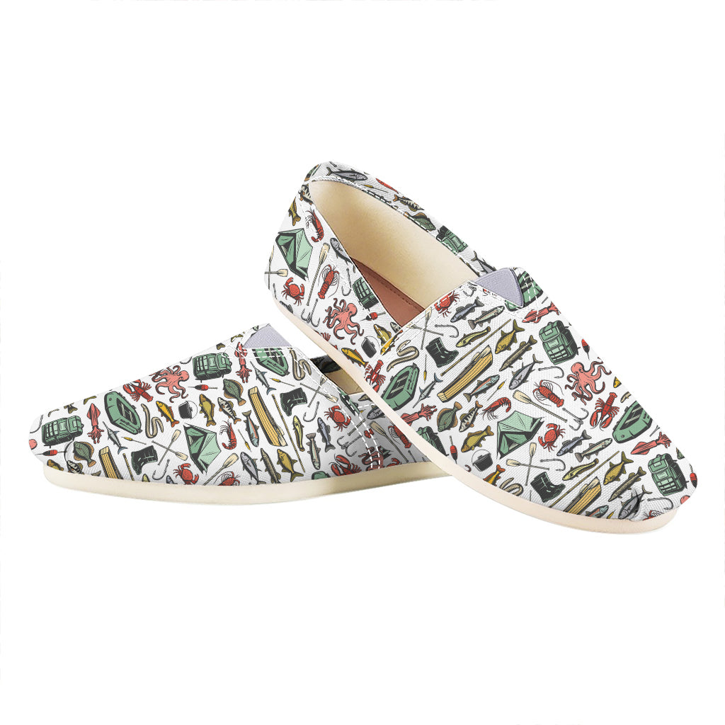 Fishing Equipment Pattern Print Casual Shoes
